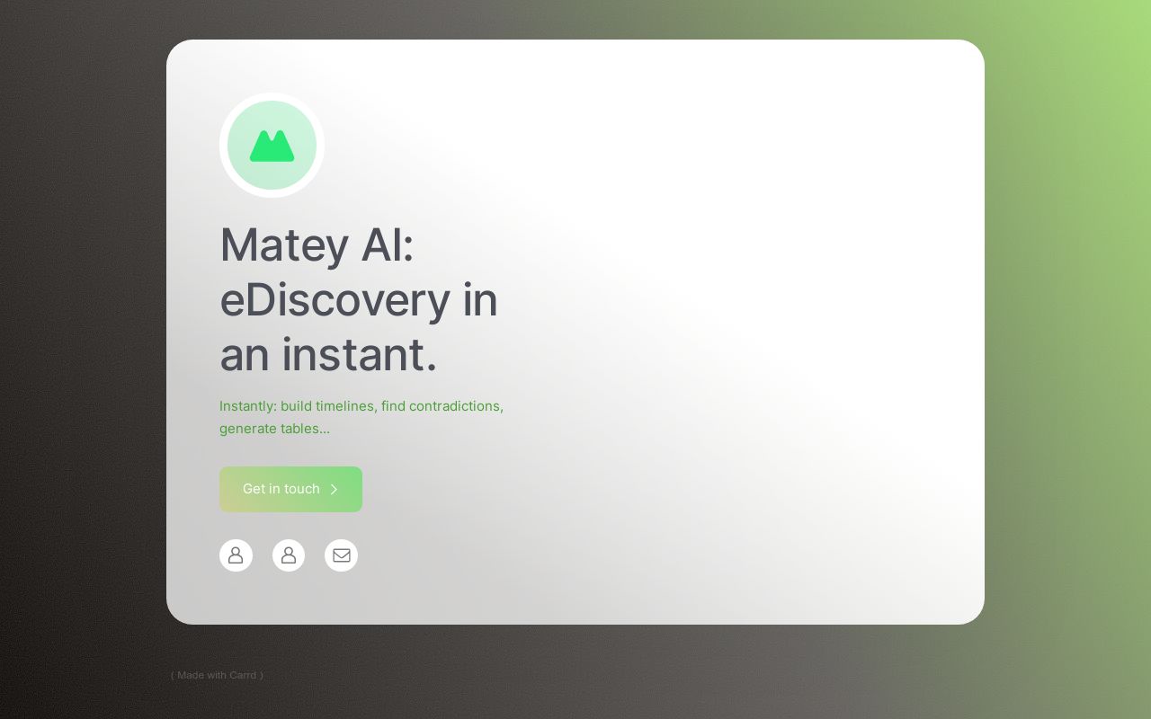 Carrd profile picture for @matey
